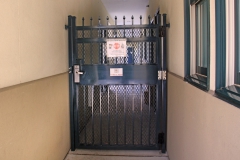 Gated entrance to rooms at Third & Main