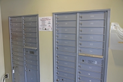 USPS Resident mail boxes for each unit