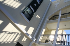 Walkway arches between rooms at Third & Main